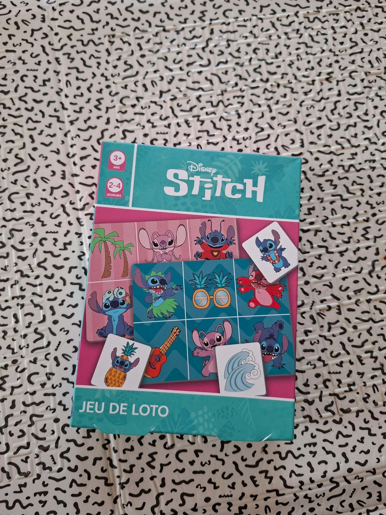 Jeu de loto Disney Stitch 2 à 4 joueurs – Neuf jamais utilisé